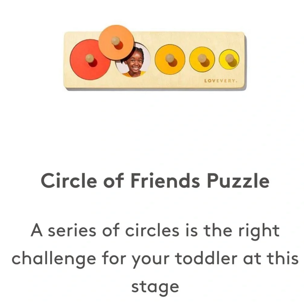 Lovevery Circle of Friends Puzzle From the Babbler Play Kit GUC